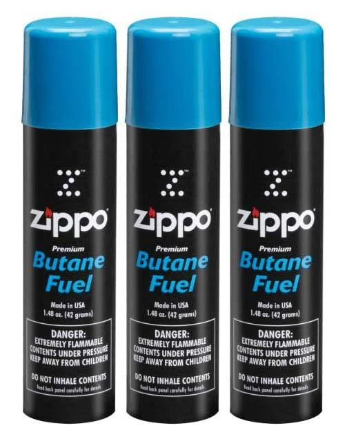 Zippo 3-can Butane Pack (Ships Ground) 3 Zippo 3-can Butane Pack (Ships Ground)