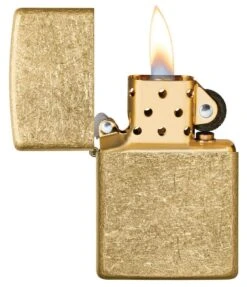 Zippo Classic Tumbled Brass Lighter