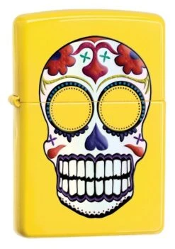 Zippo Day Of The Dead Skull Lemon Lighter