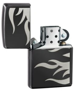 Zippo Ebony Flames Windproof Lighter -cigar lighter store zippo ebony flames windproof lighter 69