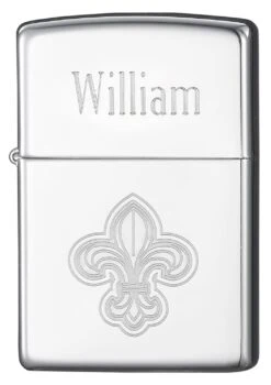 Zippo Fleur De Lis High Polish Chrome Windproof Lighter