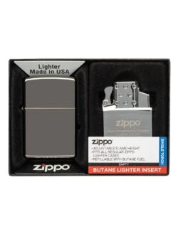 Zippo Lighter And Empty Single Torch Buante Insert Gift Set -cigar lighter store zippo lighter and empty single torch buante insert gift set 64