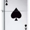 Zippo Lucky Ace Of Spade High Polish Chrome Lighter -cigar lighter store zippo lucky ace of spade high polish chrome lighter 44