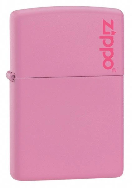 Zippo Pink Matte Lighter With Zippo Logo 3 Zippo Pink Matte Lighter With Zippo Logo
