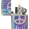 Zippo Rivit Peace Sign Spectrum Lighter 1 Zippo Rivit Peace Sign Spectrum Lighter -cigar lighter store zippo rivit peace sign spectrum lighter 42