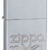 Zippo Scroll Satin Chrome Lighter -cigar lighter store zippo scroll satin chrome lighter 43