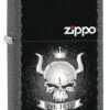 Zippo Skull Crown Iron Stone Windproof Lighter