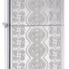 Zippo Swirled Circles High Polish Chrome Windproof Lighter -cigar lighter store zippo swirled circles high polish chrome windproof lighter 61