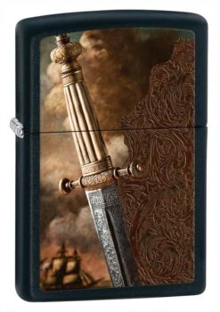 Zippo Sword Of War Black Matte Lighter