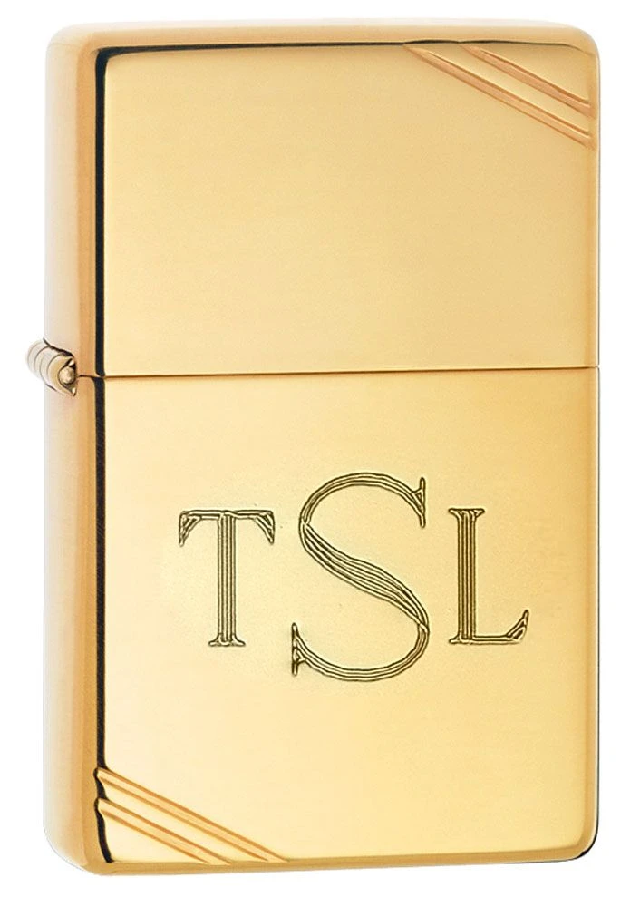 Zippo Vintage Polished Brass Personalized Lighter 5 Zippo Vintage Polished Brass Personalized Lighter - Image 3